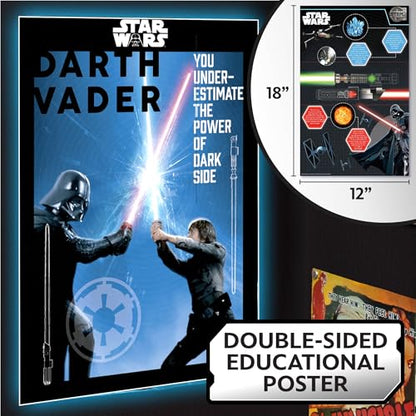 STAR WARS Construct Your Own Lightsabers, Build 2 Lightsabers for Kids, OBI Wan Kenobi Lightsaber & Darth Vader Lightsaber, 6 Year Old Boy Gifts, Toys - color: Lightsabers Building Kit