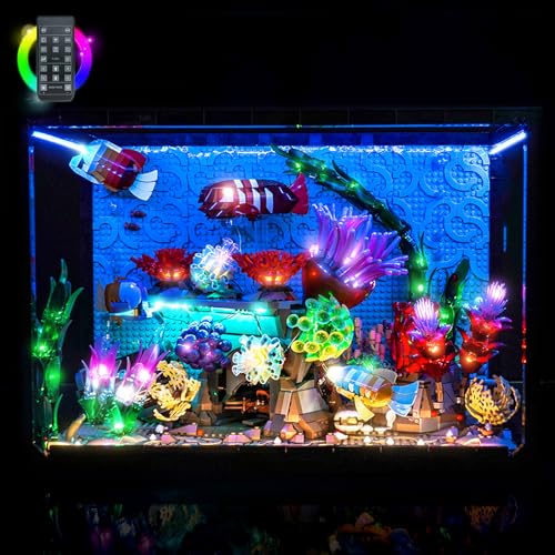 BrickBling LED Light Compatible with Lego Tropical Aquarium 10366 - style: RC Version Light