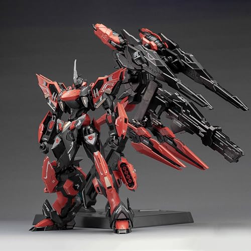 Pipigirl 1/100 Plastic Alloy Skeleton Mecha Action Figures Kits, Yan Mie, 8.66 in High, Easy to Assembly Mecha Model - color: Yan Mie