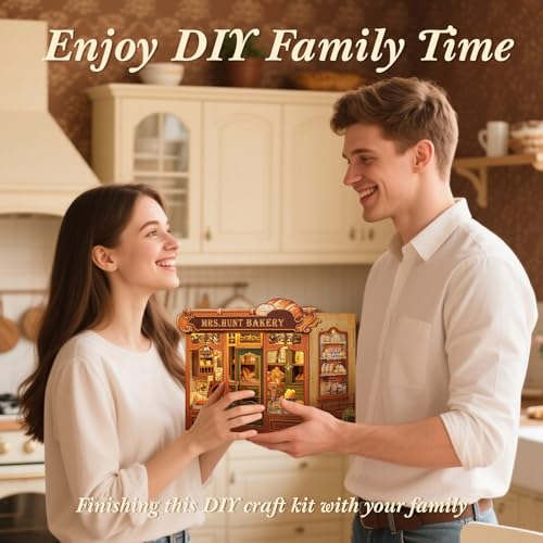 CUTEBEE Book Nook, DIY Miniature House Kit, Bakery Dessert Shop Booknook - color: Mrs.hunt Bakery