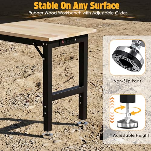 TLGREEN 60 x 22-Inch Adjustable Workbench, 2000 lb Capacity - size: 60"