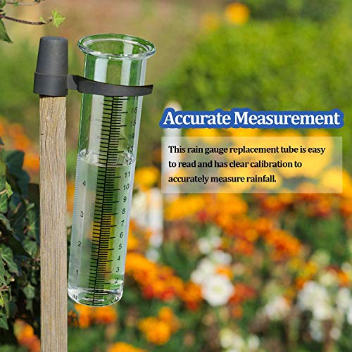 7" Capacity Rain Gauge with Stainless Steel Mounting Rack Holder, Post Mount Rain Gauge for Yard Garden Outdoor Home (Style A) - style: Style A