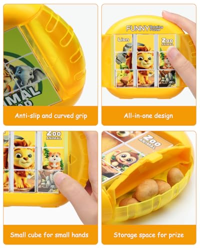 Rotating Puzzle for Toddlers Kids 3+, Travel Essentials Toys - color: Zoo Animal Squad