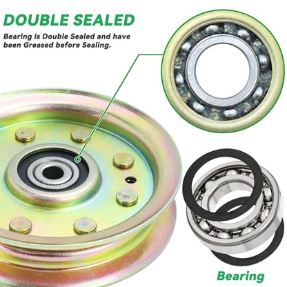 175820 Idler Pulley for Husqvarna 48 Inch Z4822 Z4824 Ride Mowers - size: 1x175820