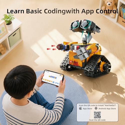 5-in-1 STEM Coding Robot Building Kit, Ages 8-16