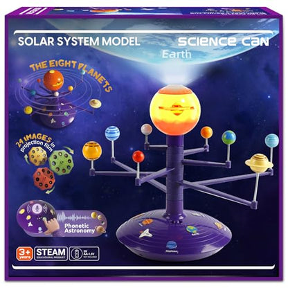 Science Can Solar System for Kids, Talking Astronomy Solar System Model Kit - color: Purple