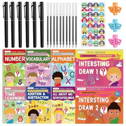 Golinkid Magic Grooved Writing Practice, grooved Handwriting Practice