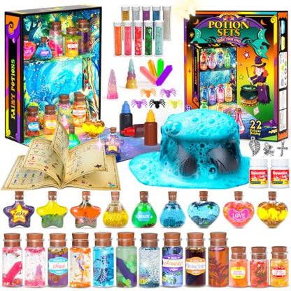 Potion Kits for Kids, Magic Mix Potion Set for Kids Ages 6-12, Mystery Potion Making Art & Craft Gift Toy for Christmas, Halloween & Birthday - color: Blue