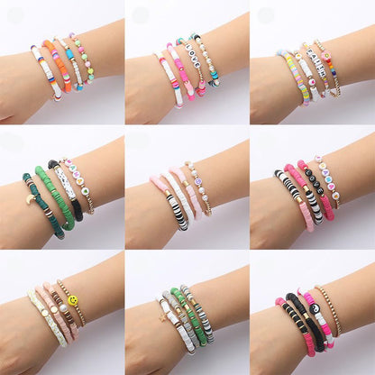 1400+4x7mm Round Acrylic Alphabet Letter Beads for Bracelets,Bead Letters - color: White