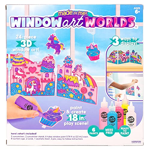 Made By Me Create Your Own Window Art Kit, Unicorn Window Art Worlds - style: Unicorn
