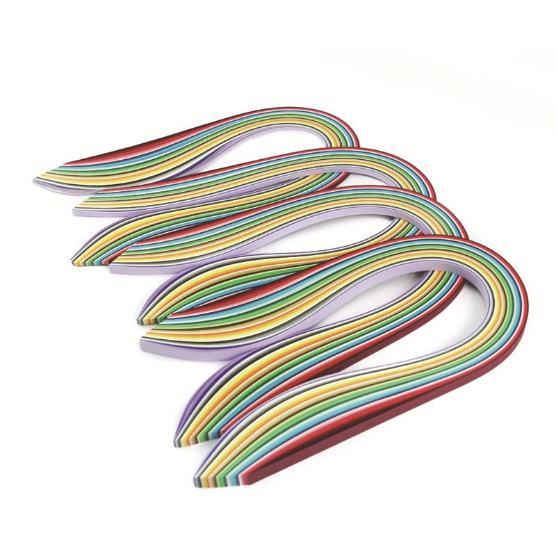 ODETOJOY Quilling Paper Strips 3mm 5mm 10mm 7mm 26 Colors DIY Origami Paper Quilling Art Length 39cm (1040pc 3/5/7/10mm Set) - size: 1040pc 3/5/7/10mm set