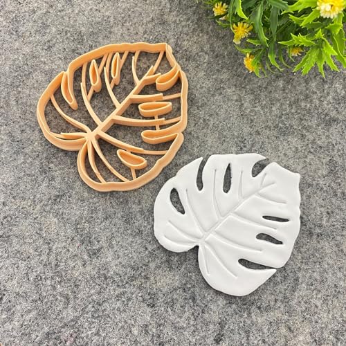 GOTO CLAY TOOLS Trinket Dish Cutter for Polymer Clay, Monstera Leaf Trinket Dish Cutter, 4 inch Length, Embossed Polymer Clay Cutters, Monstera - color: Monstera Leaf