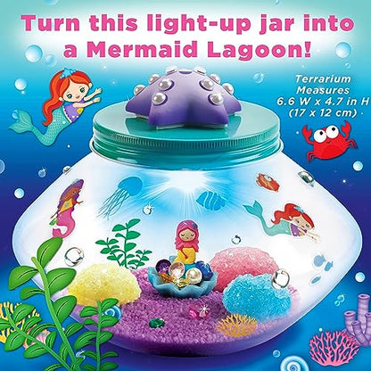 Creativity for Kids Crystal Mermaid Terrarium Kit - STEM Projects for Kids, Arts and Crafts for Girls and Boys (Ages 6+) - style: Mermaid Terrarium