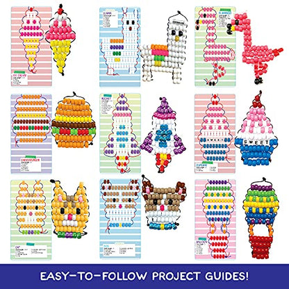 Made By Me Ultimate Bead Pets by Horizon Group USA, Bead Pets Crafts for Kids, Includes Over 1400 Beads, Cording, Keychains & Carabiner Clips, Design Templates, Storage Cases & More - style: Ultimate Bead Pets