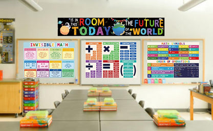 Rsgift 13.5"x39" Laminated Multiplication Educational Posters,2 PCS - color: Multiplication Poster