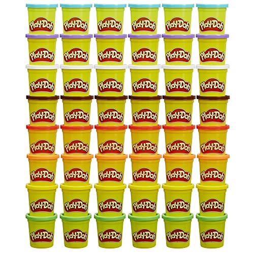 Play-Doh Bulk Pack of 48 Cans, 6 Sets of 8 Modeling Compound Colors, 3oz, Back to School Gifts & Prizes for Students & Classroom, Preschool Toys for Kids, Ages 2+ (Amazon Exclusive)
