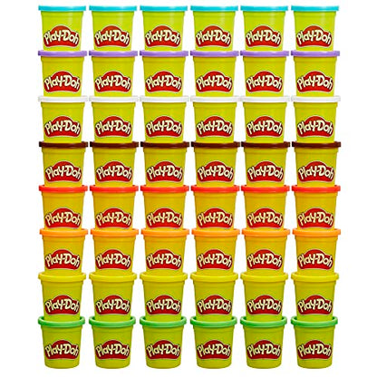 Play-Doh Bulk Pack of 48 Cans, 6 Sets of 8 Modeling Compound Colors, 3oz, Back to School Gifts & Prizes for Students & Classroom, Preschool Toys for Kids, Ages 2+ (Amazon Exclusive)