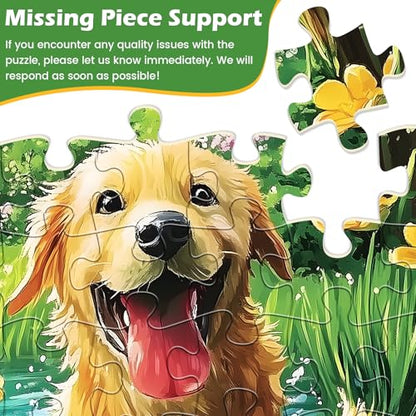 2 Pack 300 Pieces Puzzle for Adults, Bird Dog Jigsaw Puzzles 300 Pieces - color: Dog Bird
