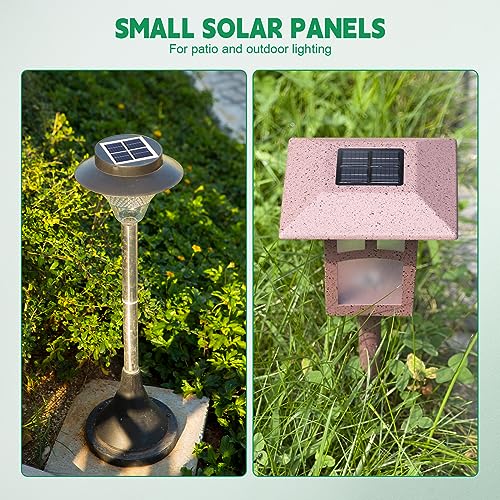 Kanayu 30 Pcs Mini Solar Panels 3V 120MA Small Polycrystalline Solar Cells Bulk DIY System Kits Epoxy Panel Module Photovoltaic Cells Charger 60 x 55 mm for Light Phone Charger Flashlight - size: 60 x 55 mm