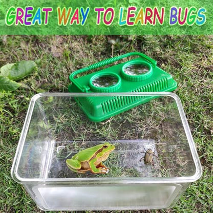 Bug Catcher Kit for Kids,Educational Bugnoculars Bug Viewer Container