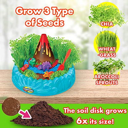 Creative Kids Miracle GRO Dinosaur Garden Kit, Multicolor - style: Dinosaur Garden