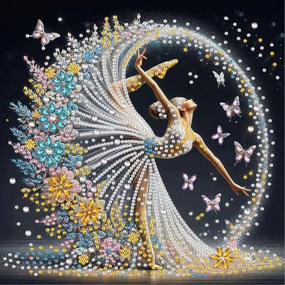 5D Diamond Painting Kits for Adults, DIY Special Shape Diamond Art Kits - color: Ballet Dancer