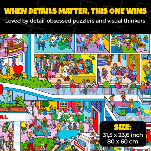 1000 Piece Puzzles for Adults - Jigsaw Puzzles 1000 Pieces for Adults - color: Hospital