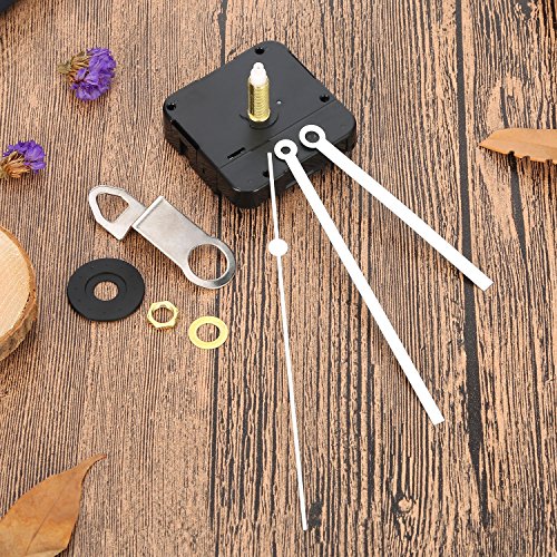 Hicarer 28 mm Quartz Clock Movement Long Shaft Repair Kit for Watch Parts (White) - color: White