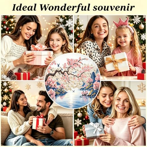 Pearl Diamond Painting Kits for Adults,Flower Diamond Art Pearl Kits - color: PL65-1