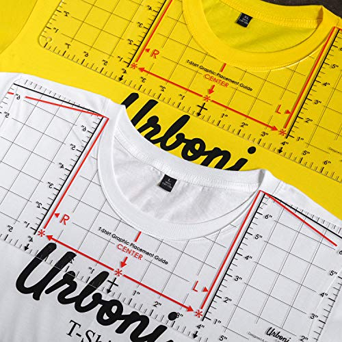 Tshirt Ruler Guide for Heat Press, XL Vinyl HTV DTF Alignment Tool - size: Original Model (1 pack)