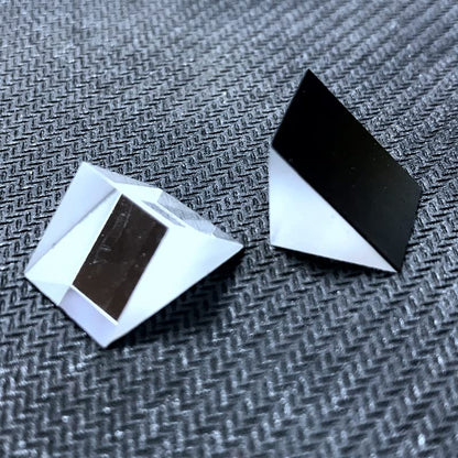 Right Angled Triangular Prism, N-BK7 (K9) Optical Components Glass for Precision Instruments Excellent, Physics, Light Refraction & Wavelength Experiments - size: 15MM