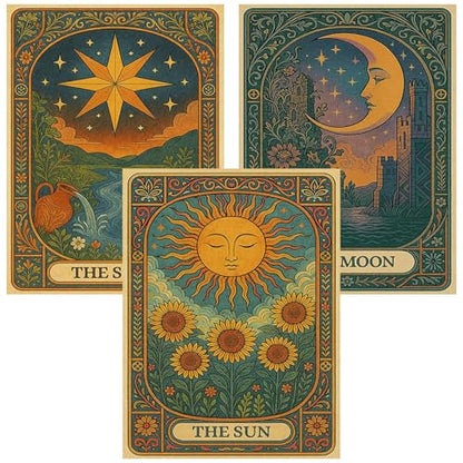Axquilon 3 Pack Tarot Diamond Art Kits for Adults 12x16 inch - color: 3-Pack Tarot-1