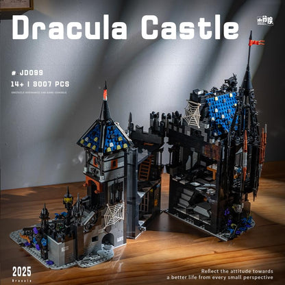 Dracula Haunted House - Blocks Set,3007 PCS Halloween Castle for Adults - style: Dracula Castle