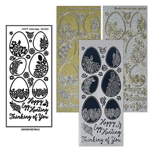 Paper Wishes – Dazzles Stickers Collection | Unique Stickers for Scrapbooking, Cardmaking, Gifts and All of Your DIY Crafting, Art and Creative Projects - Inspiration at Your Fingertips - color: Easter Set