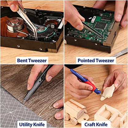 WORKPRO 33PCS Precision Repair Tool Kit, Screwdriver, Pliers Set with Pouch