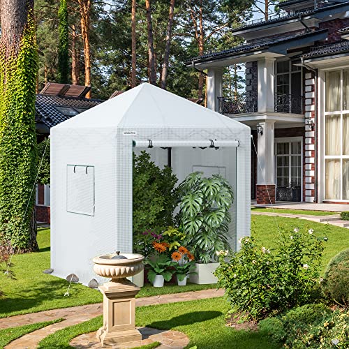WORKPRO 94" x70" x98" Pop-up Greenhouse for Outdoors - style: 94" Lx70" W x98" H pop up greenhouse(small)