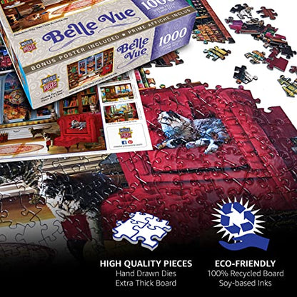MasterPieces - 1000 Piece Jigsaw Puzzle, Ice Cream Treats, Fun for Adults, Family, Kids, Non-Glare Finish, 19.25" x 26.75" - style: Ice Cream Treats