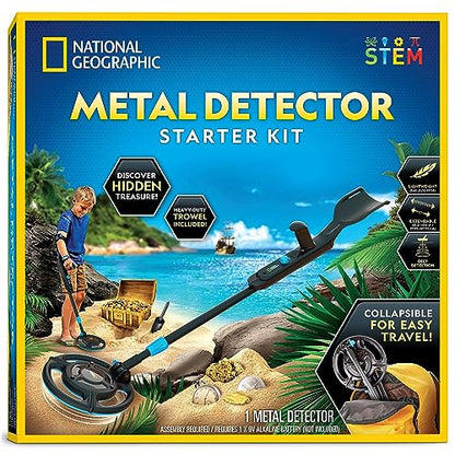 National Geographic Starter Metal Detector Kit for Kids Ages 8-12