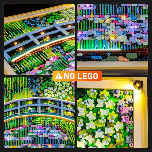 LIGHTAILING Led Light for Lego-31220 Art Claude Monet – Bridge Over a Pond of Water Lilies - Easy Install, Hidden Wiring, Home Decor & Gift-Ready (Model Not Included)