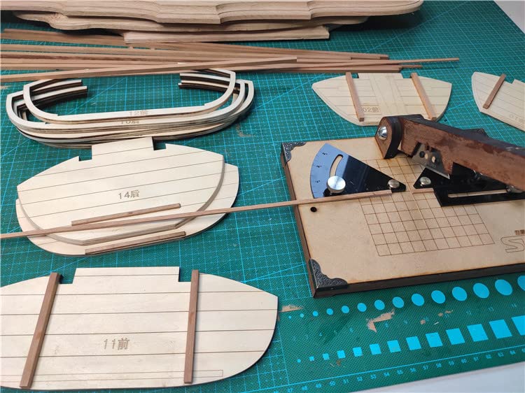 GAWEGM Ship Model Tool - Angle Cutter Wood Strip Sharp-Angle Cutting