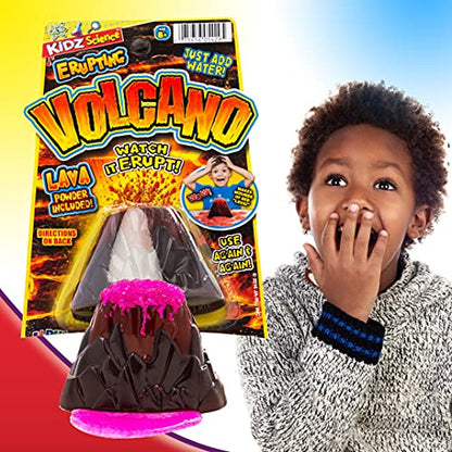 2Chill Small Erupting Volcano Toy (6 Pack) Kids Volcano Science Kit 5429-6p