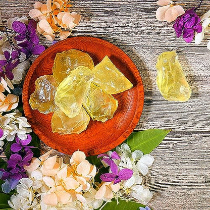Zenkeeper 1Lb Authentic Raw Citrine Crystal Stone Rough Gemstones Fountain Rocks for Tumbling, Cabbing, Polishing, Wire Wrapping, Wicca & Reiki Crystal Healing - color: Citrine Crystal