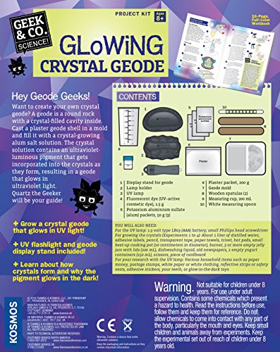 Geek & Co. Science Glowing Crystal Geode