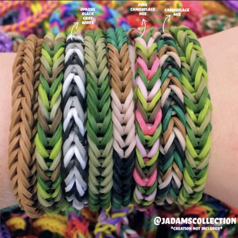 Rainbow Loom® Camo Rubber Bands with 24 C-Clips (600 Count)