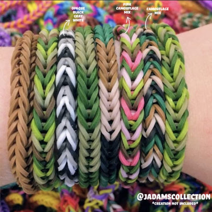 Rainbow Loom® Camo Rubber Bands with 24 C-Clips (600 Count)