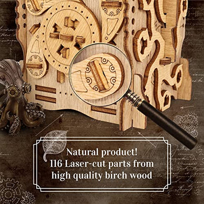 iDventure Cluebox Nautilus, Escape Room in a Wooden Puzzle Box for Adults - color: Nautilus