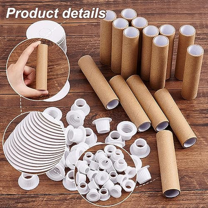PH PandaHall 16 Sets Empty Paper Thread Spools, Wire Weaving Bobbins Paper Sewing Spools Detachable Thread Ribbon Holder for Yarn Cord Embroidery Sewing DIY Arts Crafts, 99mm/3.9" - size: 99mm/3.9"