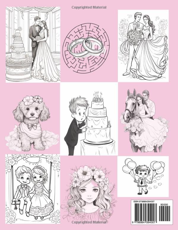 THE FLOWER GIRL PRINCESS WEDDING ACTIVITY AND COLORING BOOK FOR KIDS: A Flower Girl Princess Book (WEDDING BOOKS FOR KIDS)