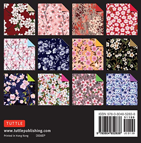 Origami Paper 500 sheets Cherry Blossoms 4" (10 cm): Tuttle Origami Paper: Double-Sided Origami Sheets Printed with 12 Different Illustrated Patterns