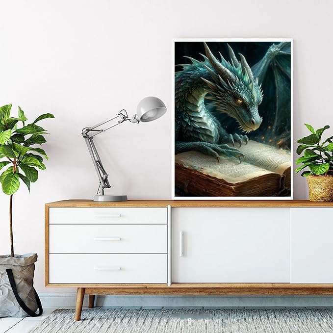 Ekuxom 5D Diamond Art Kits for Adults-Dragon Diamond Painting - color: Dragon-4